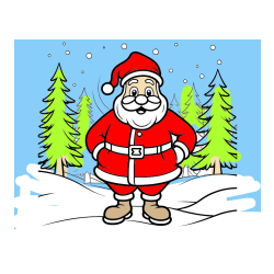 POBARVANA POBARVANKA - Pobarvanka Božička v gozdu