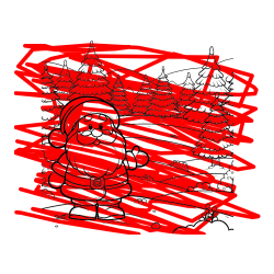 Pobarvana pobarvanka - Pobarvanka Božička v naravi