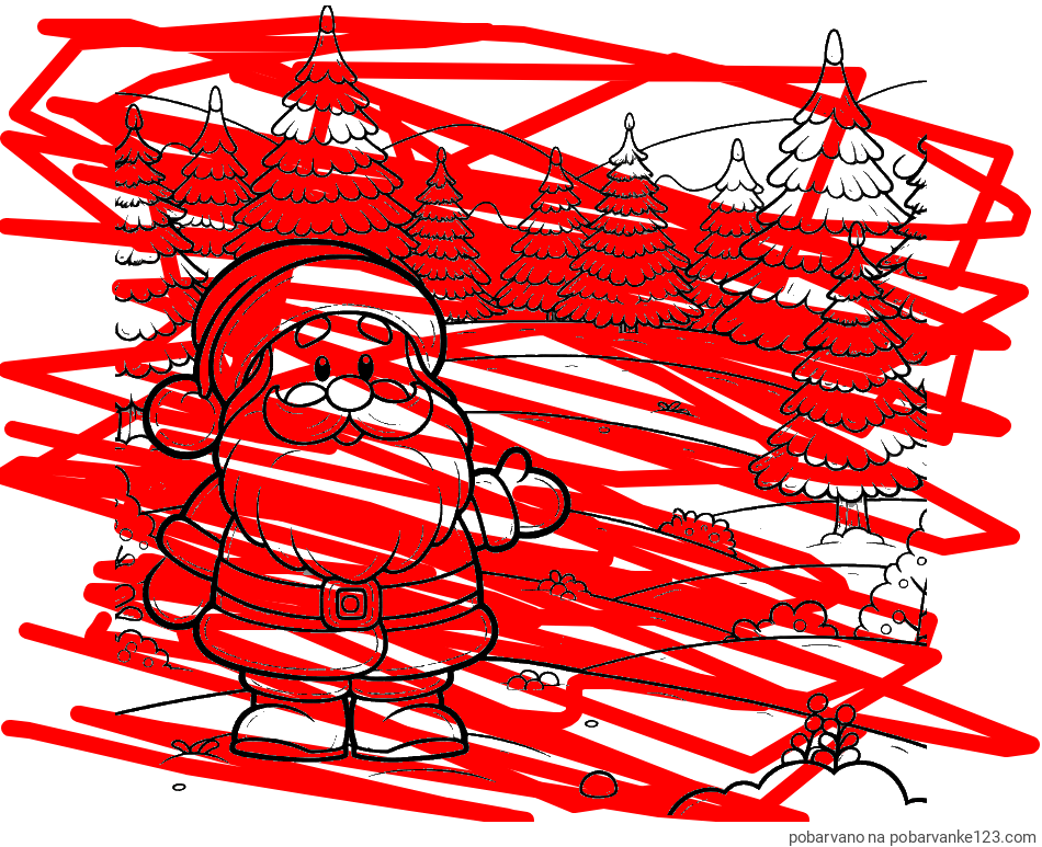 POBARVANA POBARVANKA - Pobarvanka Božička v naravi