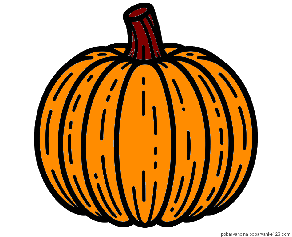 POBARVANA POBARVANKA - Pobarvanka buče