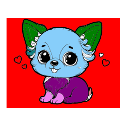 Pobarvana pobarvanka - Pobarvanka čivave