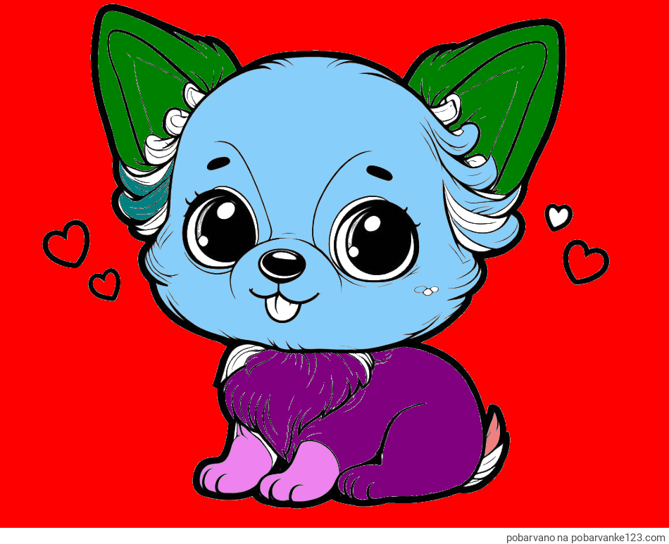 POBARVANA POBARVANKA - Pobarvanka čivave