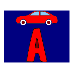 POBARVANA POBARVANKA - Pobarvanka črke A