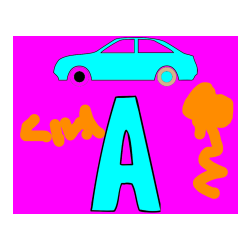 POBARVANA POBARVANKA - Pobarvanka črke A