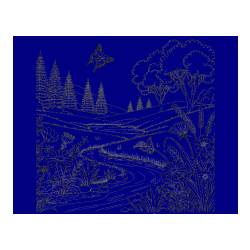 Pobarvana pobarvanka - Pobarvanka cvetoče narave