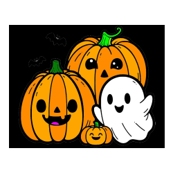 POBARVANA POBARVANKA - Pobarvanka duhca in buč za noč čarovnic