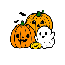 POBARVANA POBARVANKA - Pobarvanka duhca in buč za noč čarovnic