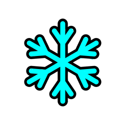 POBARVANA POBARVANKA - Pobarvanka enostavne snežinke