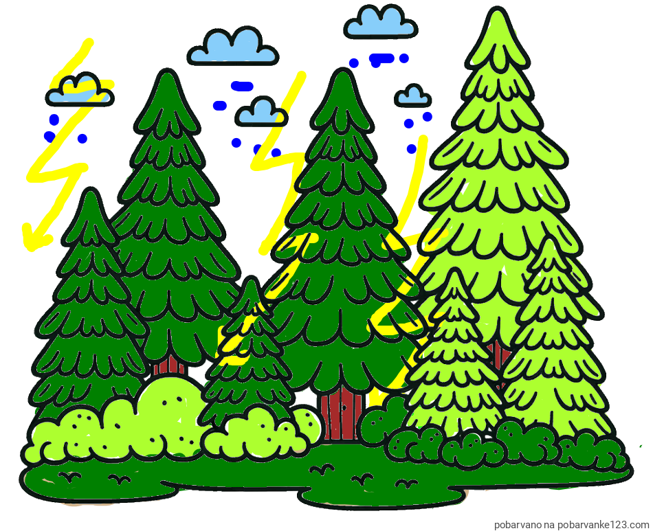 POBARVANA POBARVANKA - Pobarvanka gozda s podrastjem