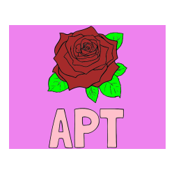 Pobarvana pobarvanka - Pobarvanka imena APT in pobarvanka vrtnice