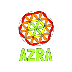 Pobarvana pobarvanka - Pobarvanka imena AZRA in mandale 2
