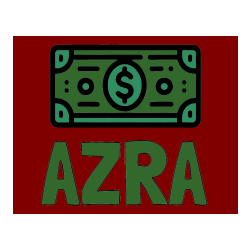 Pobarvana pobarvanka - Pobarvanka imena AZRA in otroška pobarvanka bankovca