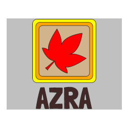 POBARVANA POBARVANKA - Pobarvanka imena AZRA in pobarvanka javorjevega lista