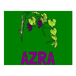 POBARVANA POBARVANKA - Pobarvanka imena AZRA in pobarvanka vinske trte