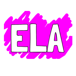 Pobarvana pobarvanka - Pobarvanka imena ELA