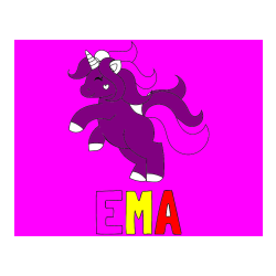 Pobarvana pobarvanka - Pobarvanka imena EMA