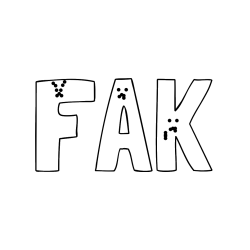 Pobarvana pobarvanka - Pobarvanka imena FAK