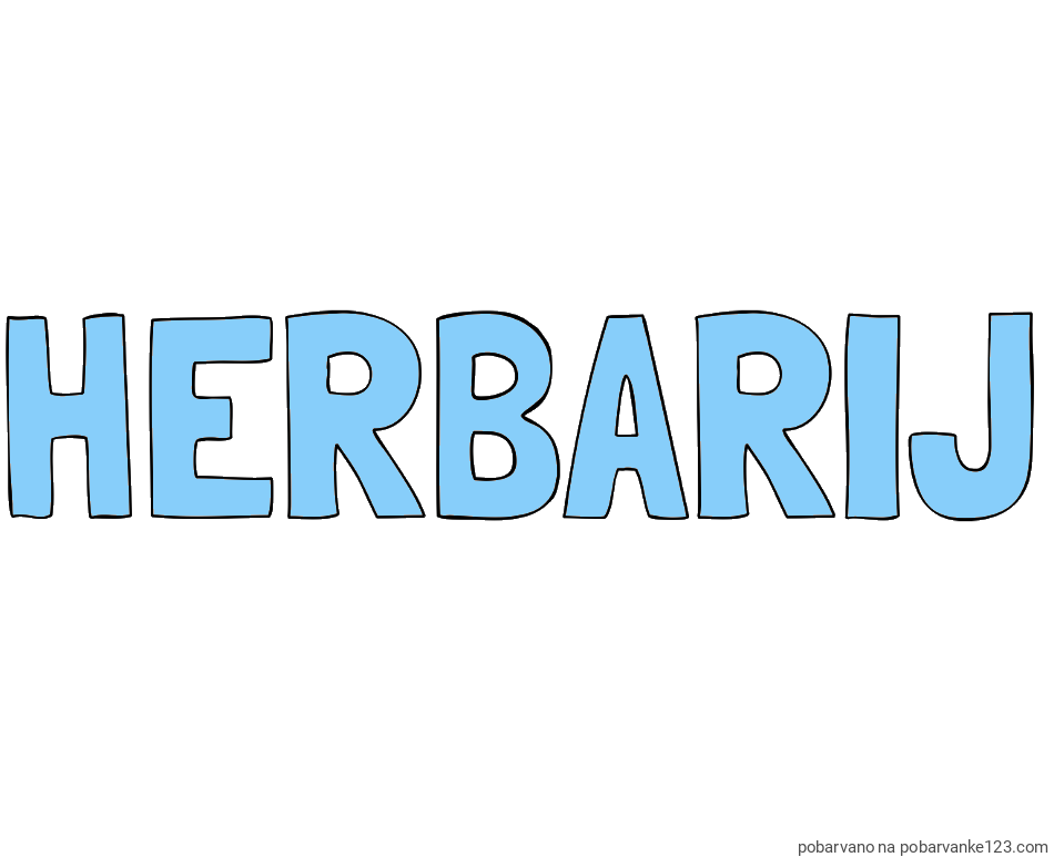 POBARVANA POBARVANKA - Pobarvanka imena HERBARIJ