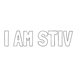 Pobarvana pobarvanka - Pobarvanka imena I AM STIV