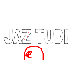 Pobarvana pobarvanka - Pobarvanka imena JAZ TUDI