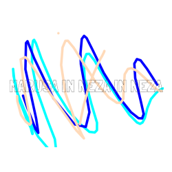 Pobarvana pobarvanka - Pobarvanka imena MARUŠA IN NEŽA IN NEŽA