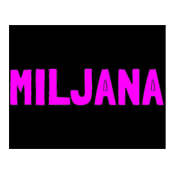 Pobarvana pobarvanka - Pobarvanka imena MILJANA