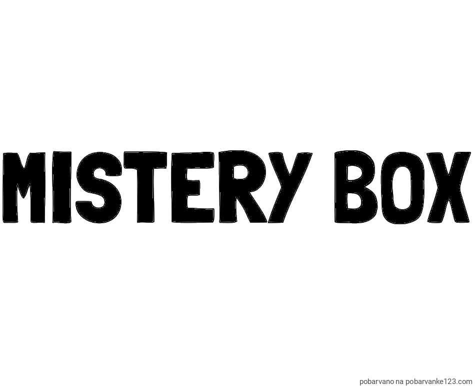 POBARVANA POBARVANKA - Pobarvanka imena MISTERY BOX