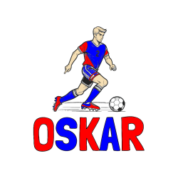 Pobarvana pobarvanka - Pobarvanka imena OSKAR in pobarvanka nogometaša