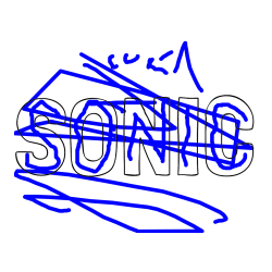 Pobarvana pobarvanka - Pobarvanka imena SONIC