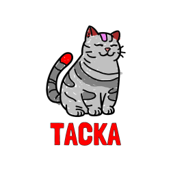 Pobarvana pobarvanka - Pobarvanka imena TAČKA in pobarvanka debelušne mačke