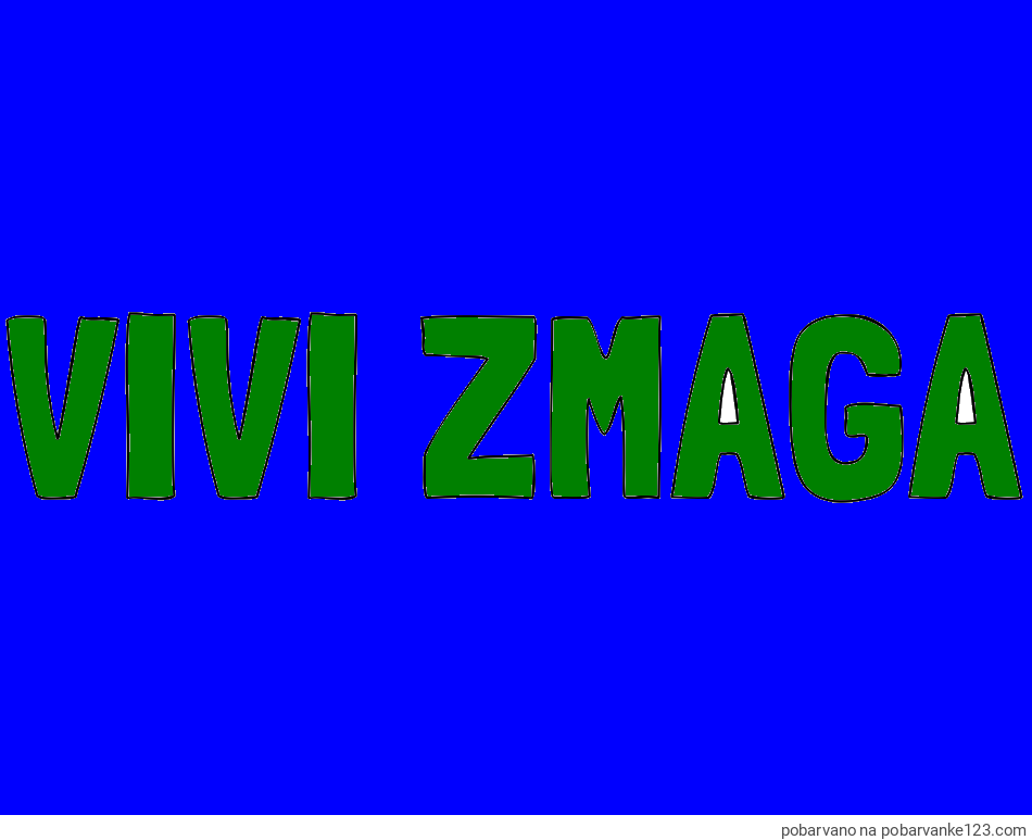 POBARVANA POBARVANKA - Pobarvanka imena VIVI ZMAGA