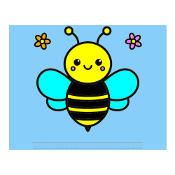 Pobarvana pobarvanka - Pobarvanka imena ZZZZZZZZZZZZZZZZZZZZZZZZZ in otroška pobarvanka čebele