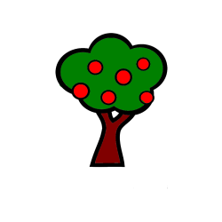 Pobarvana pobarvanka - Pobarvanka jablane