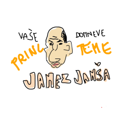 Pobarvana pobarvanka - Pobarvanka Janeza Janše