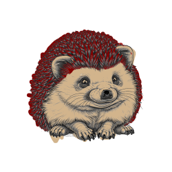 POBARVANA POBARVANKA - Pobarvanka ježa