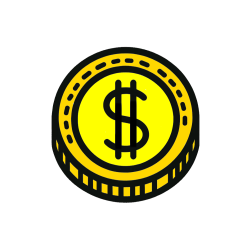 POBARVANA POBARVANKA - Pobarvanka kovanca - USD (ameriški dolar)