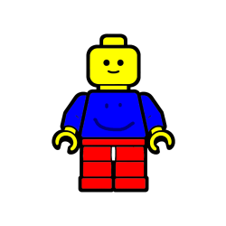 POBARVANA POBARVANKA - Pobarvanka LEGO figurice fanta