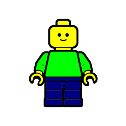 POBARVANA POBARVANKA - Pobarvanka LEGO figurice fanta