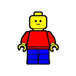 POBARVANA POBARVANKA - Pobarvanka LEGO figurice fanta