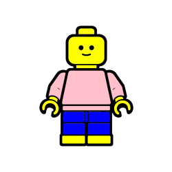 POBARVANA POBARVANKA - Pobarvanka LEGO figurice fanta