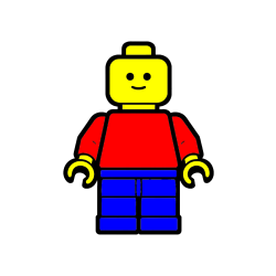 POBARVANA POBARVANKA - Pobarvanka LEGO figurice fanta