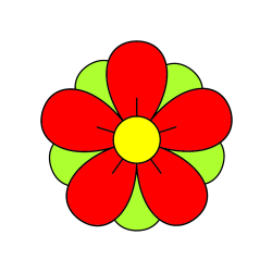 POBARVANA POBARVANKA - Pobarvanka lepega cveta