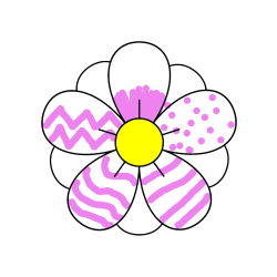 POBARVANA POBARVANKA - Pobarvanka lepega cveta