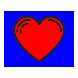 POBARVANA POBARVANKA - Pobarvanka lepega srčka