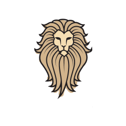 Pobarvana pobarvanka - Pobarvanka leva z bujno grivo