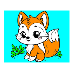 POBARVANA POBARVANKA - Pobarvanka lisičke