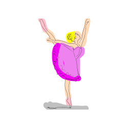 POBARVANA POBARVANKA - Pobarvanka ljubke baletke