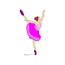 Pobarvana pobarvanka - Pobarvanka ljubke baletke