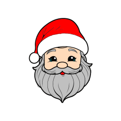 POBARVANA POBARVANKA - Pobarvanka ljubke božičkove glave