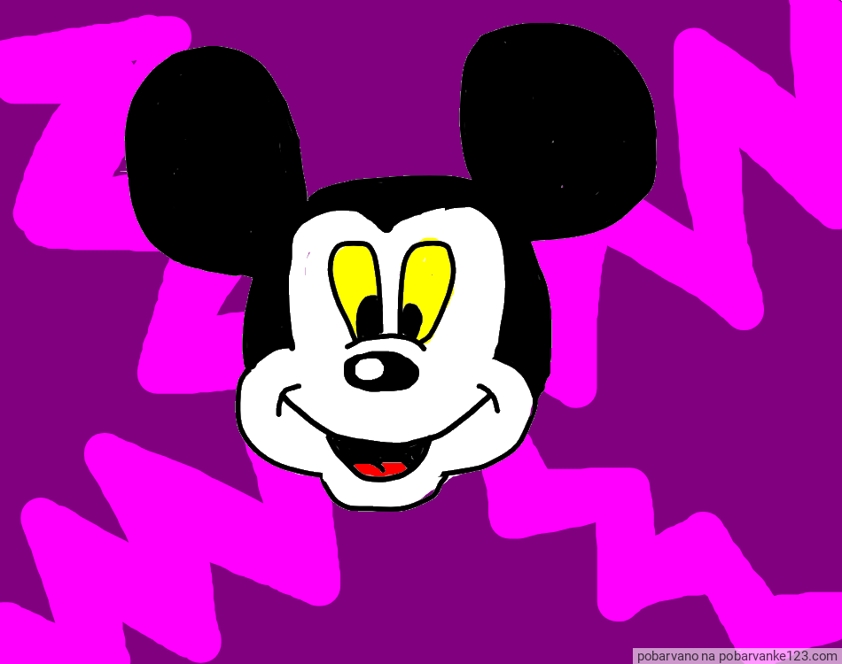 POBARVANA POBARVANKA - Pobarvanka ljubke Miki Miške